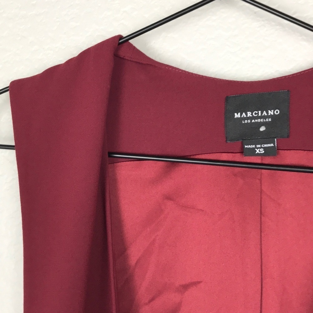 Marciano burgundy duster open vest - Picture 3 of 4
